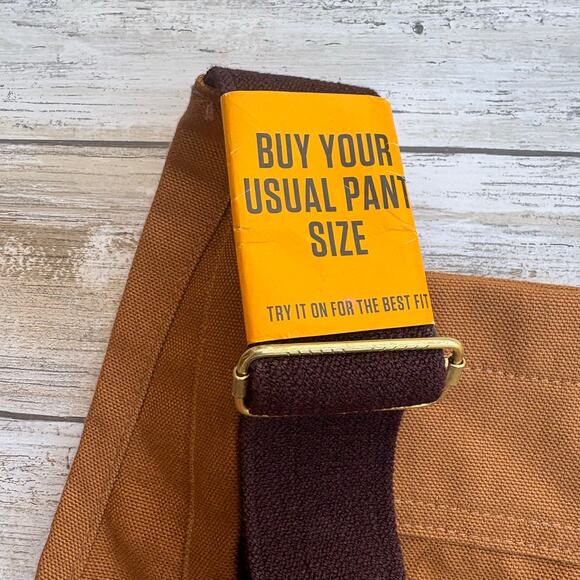 Carhartt Duck Bib Overall 32x32 Relaxed Fit NEW Carpenter Brown R01-M - Picture 12 of 16